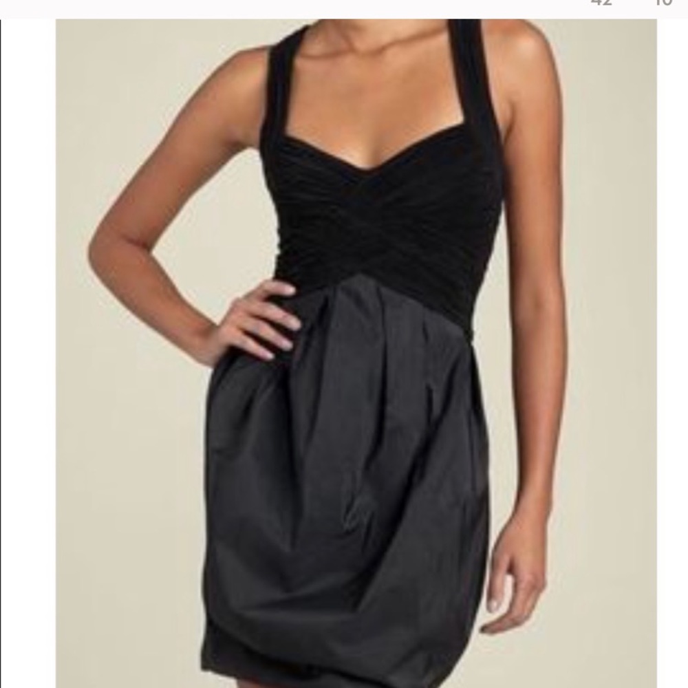 New BCBG MaxAzria Black Bubble Mini Dress